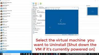 How to completely Uninstall Virtual Machine from Oracle VM VirtualBox 6.0.8