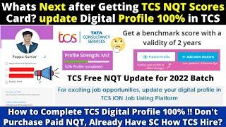 How to Complete Digital Profile 100% Don't Purchase Paid NQT, Already Have Score Card How TCS Hire?