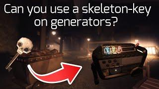 What would happen if you use a skeleton-key on a generator