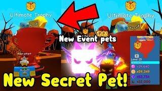 I Got The New Secret Pet Ultimate Trophy! Hatching New Event Pets - Bubble Gum Simulator