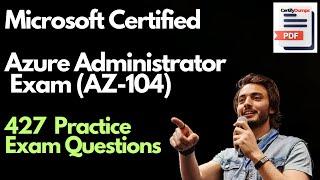 AZ-104 Microsoft Certified Azure Administrator Practice Exam Question and Answers Dump | Pass AZ-104