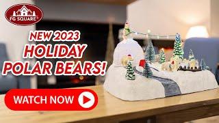 Holiday Polar Bears Village - Animated Christmas Fun | FG Square Villages