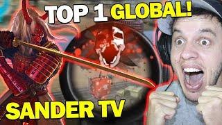 NÃO ACREDITO!! ELE É TOP 1 GLOBAL DE FREE FIRE? - SANDER TV