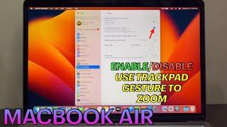 How to Enable or Disable Use Trackpad Gesture to Zoom on MACBOOK AIR