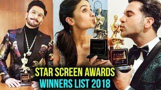 Star Screen Awards 2018 WINNERS Full List | Watch The Video