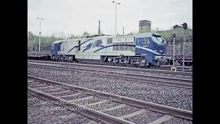 "Blue Tiger"  Diesel locomotive in the Ruhr District, Germany April 1998.