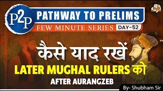 EASIEST Way to Remember LATER MUGHAL RULERS !!! Must Watch for UPSC & All State PSCs Exams