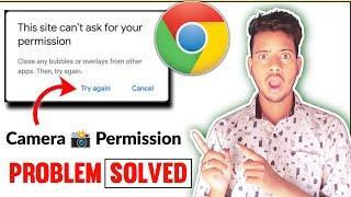 This Site Can't Ask For Your Permission | Close Any Bubbles Or Overlays From Other Apps Problem