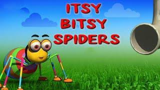 Itsy bitsy spider with lyrics | kids songs (nursery rhymes) | Googly boogly rhymes