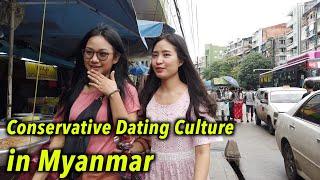Burmese girls will think you as a future husband although it's a casual dating, Walking in Yangon