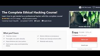 Free Certification Courses |  Thanks Udemy | Hacking Courses