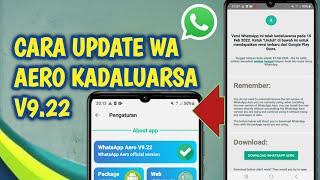 Cara update whatsapp aero V9.22