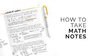 how to take math notes  effective note-taking techniques