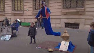 Secret revealed: Genie Magic Lamp levitation trick, floating man trick