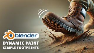 Blender Tutorial - Creating Footprints with Dynamic Paint!