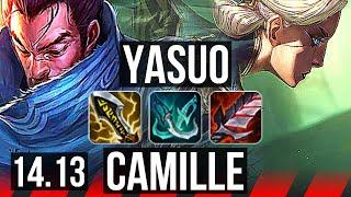 YASUO vs CAMILLE (TOP) | 13/1/2, 2100+ games, Legendary | EUW Master | 14.13