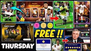 What Is Coming On Thursday & Next Monday | eFootball 2024 Mobile | Vol. 2 Coins Bonus & Free Rewards