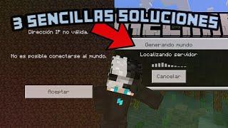 3 Soluciones sencillas para arreglar el error de ip invalida en minecraft