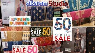 Alkaram Studio Flat Sale 50% off || Alkaram Spring & Eid New Collection 2022