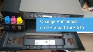 How to change Printheads on HP Smart Tank 515 printer