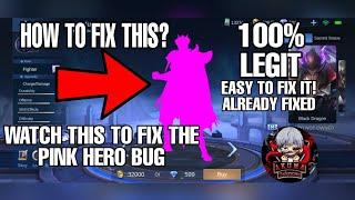 YU ZHONG PINK HERO BUG THIS IS HOW TO FIX IT •100% LEGIT