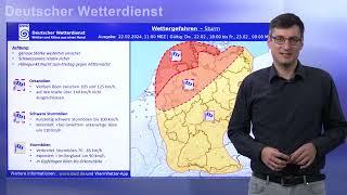 22.02.2024 Unwetterinformation - Deutscher Wetterdienst (DWD)