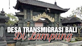 DESA TRANSMIGRASI  BALI DI LAMPUNG SUMATERA