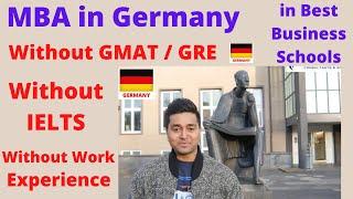 Study MBA in Germany Without GMAT / GRE / IELTS / Work Experience | MBA High Salary | Student Visa