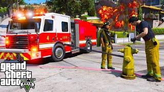 GTA 5 Firefighter Mod New Supply Hoses, Working Fire Hydrants & Attack Lines