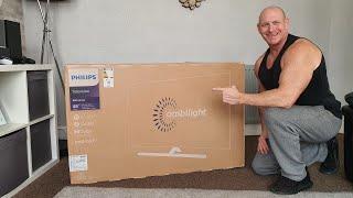 Philips OLED 800 (807) Series with Ambilight. unboxing, setup & demo!