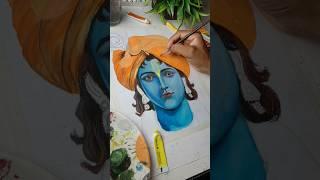 Krishna ji drawing  #drawing #krishna #art #youtubeshorts #shorts #shorts #trending