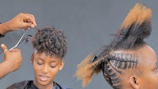 Try This Quick & Simple 10 -20Minutes HairStyle For Short Natural Hair.