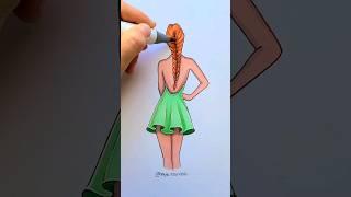 How to draw a girl ️ #art #artwork #draw #drawing #sketch #fashion #style #artist #illustration #ad