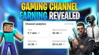 My Gaming YouTube Channel Earning Revealed (Only 7k Subscribers)