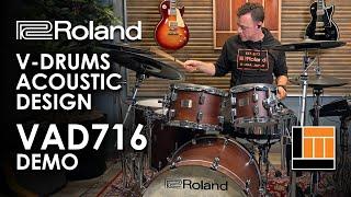 The AWESOME new Roland VAD716 V-Drums Kit [Product Demo]