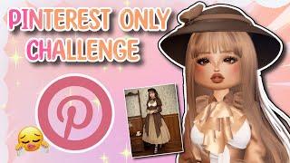 Pinterest Only Challenge in Dress To Impress (pt.2)... Roblox