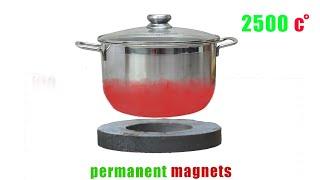 I turn a permanent magnet into an induction cooker