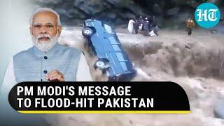 PM Modi's message to flood-affected Pakistan; 'Saddened to see devastation'