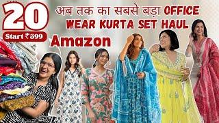 20 Amazon Kurta Sets Haul Under ₹750 | Stylish Office Wear & Affordable Kurta Sets 2024