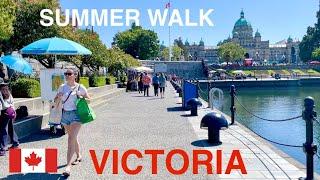 [4k] Summer walk in Victoria Downtown ,BC, Canada, 2023