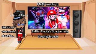FNAF reacts to SMG4: Freddy's Spaghetteria Security Breach