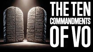 The 10 COMMANDMENTS of VO Every Voice Actor NEEDS