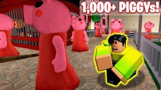 Can I ESCAPE With Over 1,000 PIGGY NPCs..? (Roblox Piggy)