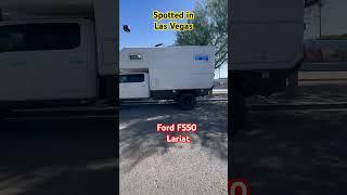 Ford F 550 Lariat  Urban assault, vehicle, mobile home, camper deluxe? Spotted in Las Vegas.