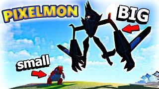 BIG PIXELMON VS SMALL PIXELMON...WHO WILL WIN? (Minecraft Pokemon Mod)