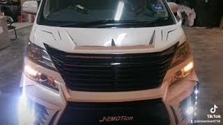 TOYOTA VELLFIRE ANH20 2008-14 J-EMOTION DESIGN AND CUSTOM MADE BODYKIT AND CUSTOM NEON LIGHT