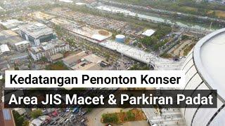 area sekitar jis macet parkiran padat zona selatan barat & utara jakarta international stadium