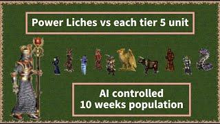 Power Liches - challenger for best level 5 unit in Heroes 3 ??