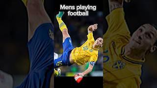 When mens play football#shorts#viral#لمن الرجال يلعبون الكرة