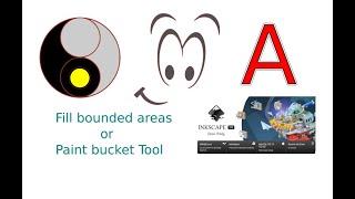 Inkscape Tutorial. Inkscape 1.0 Tutorial. Fill bounded areas Tool, Paint bucket Tool for tracing.